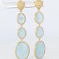 18k Marco Bicego Earrings. Siviglia Collection Aquamarine Drop Earrings.