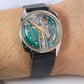 Vintage BULOVA Accutron watch. Spaceview Bulova 14k Bezel Electric Transparent
