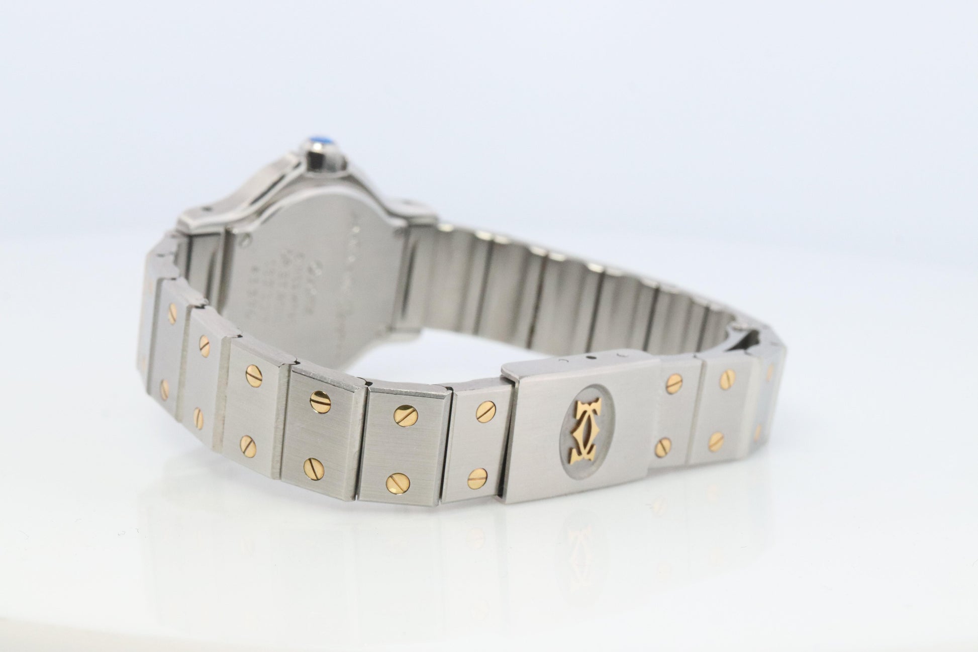 Vintage Cartier Santos Watch. Santos de Cartier Octo 187903 Sterling and 18k