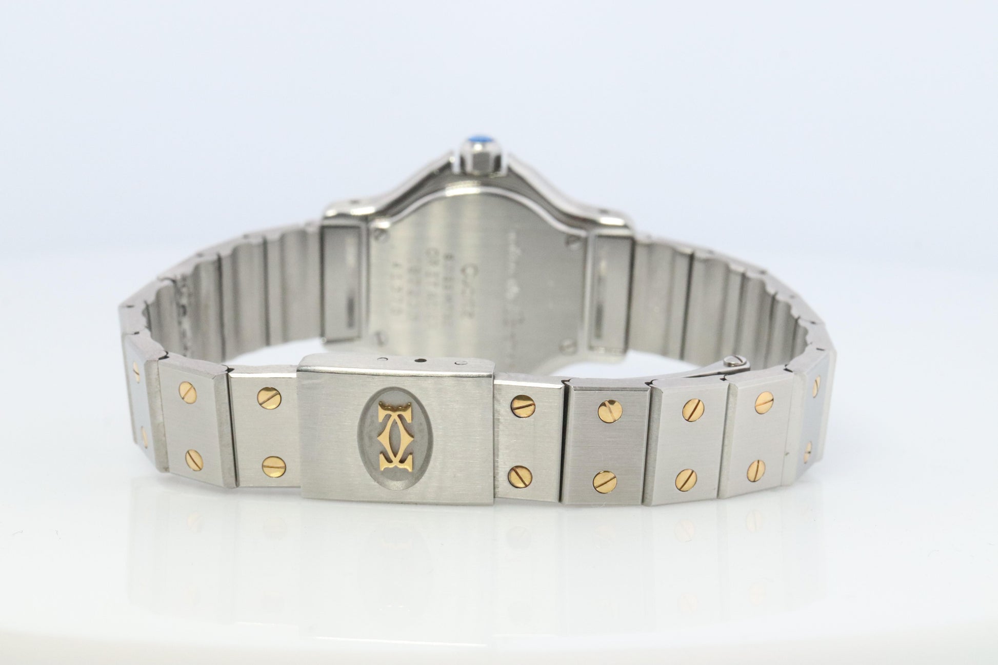 Vintage Cartier Santos Watch. Santos de Cartier Octo 187903 Sterling and 18k
