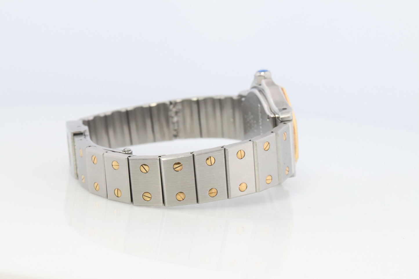 Vintage Cartier Santos Watch. Santos de Cartier Octo 187903 Sterling and 18k