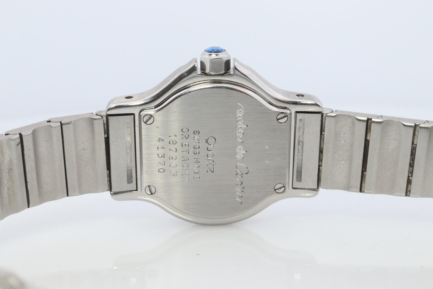 Vintage Cartier Santos Watch. Santos de Cartier Octo 187903 Sterling and 18k