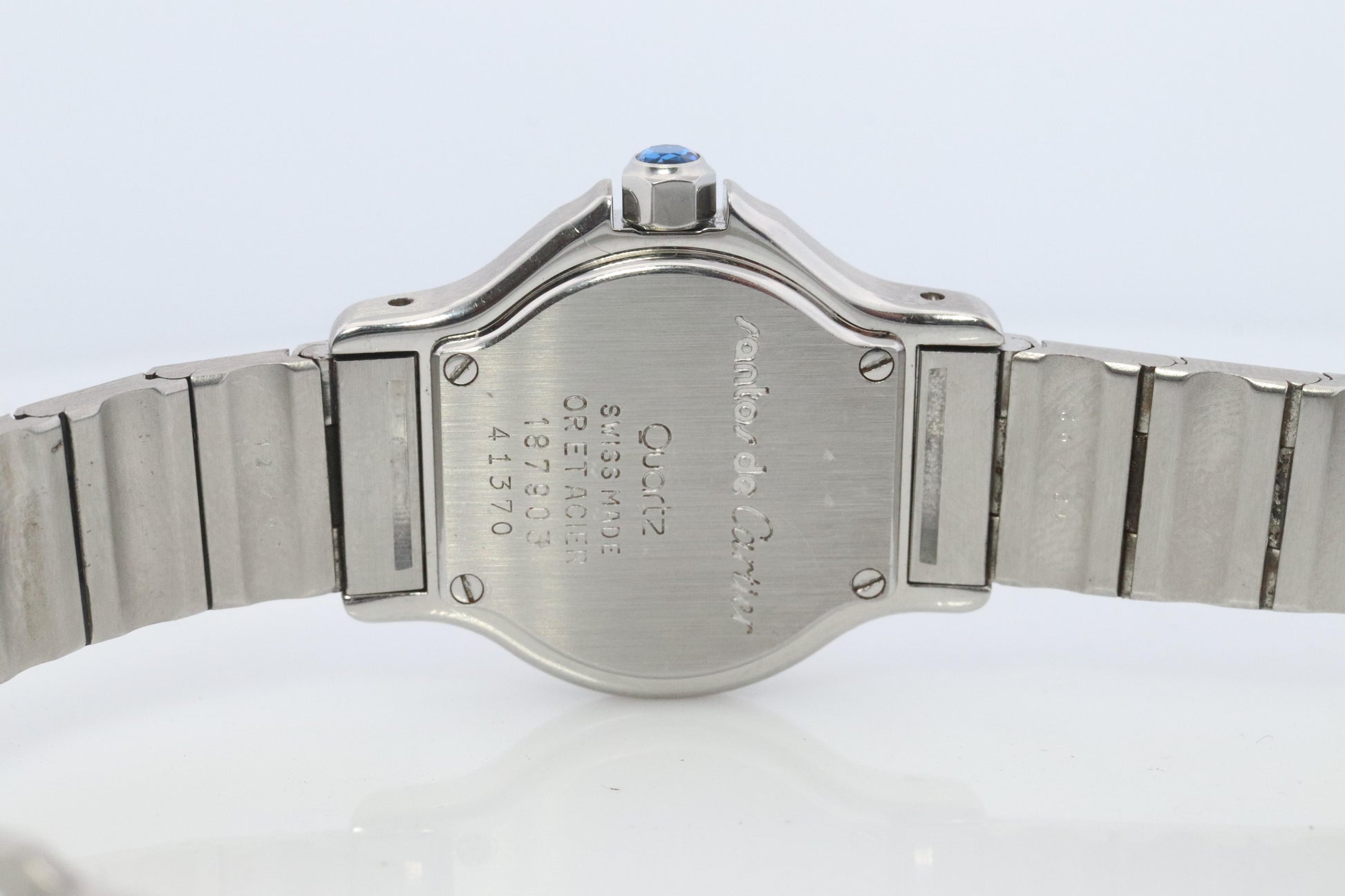 Vintage Cartier Santos Watch. Santos de Cartier Octo 187903 Sterling and 18k