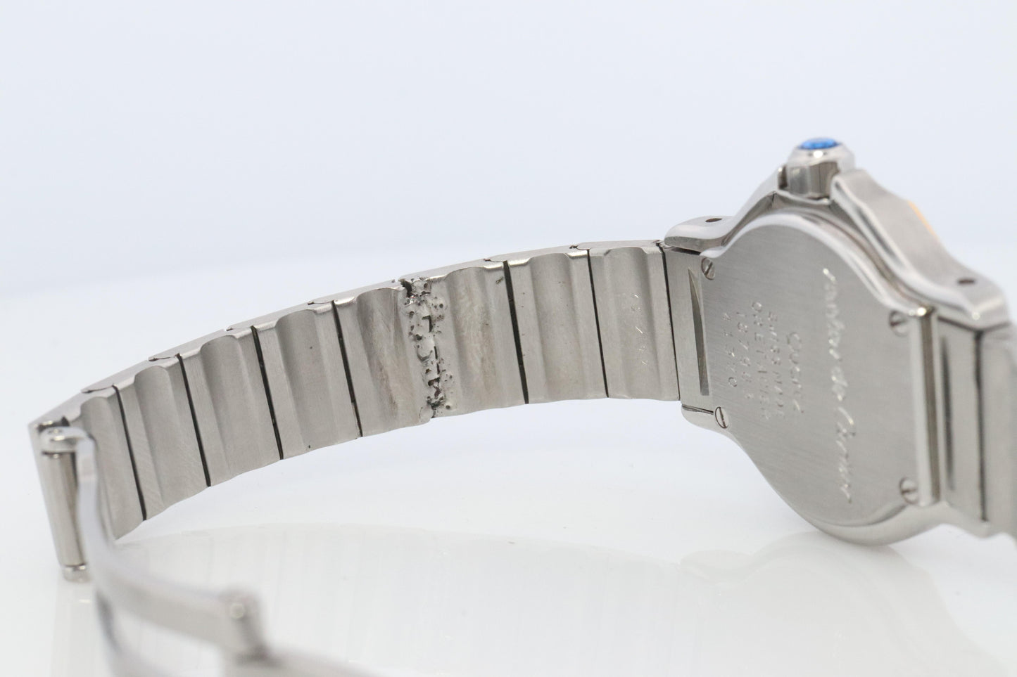 Vintage Cartier Santos Watch. Santos de Cartier Octo 187903 Sterling and 18k
