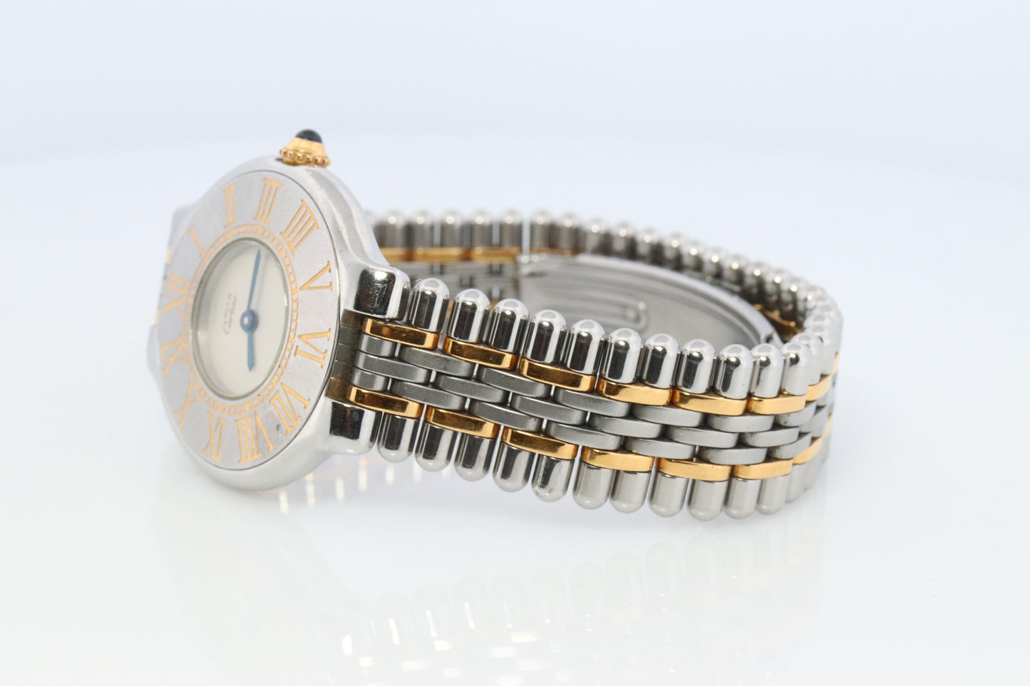 Genuine Cartier 125000P Watch. Must de Cartier 21 Stainless Steel Quartz Watch.