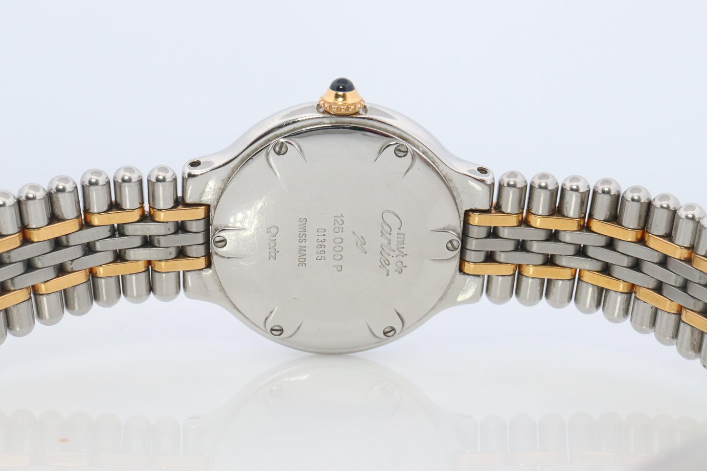 Genuine Cartier 125000P Watch. Must de Cartier 21 Stainless Steel Quartz Watch.