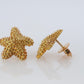 Tiffany & Co 18k Gold Star Earrings. Starfish Spiky Tiffany Stud Earrings