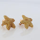 Tiffany & Co 18k Gold Star Earrings. Starfish Spiky Tiffany Stud Earrings