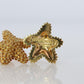 Tiffany & Co 18k Gold Star Earrings. Starfish Spiky Tiffany Stud Earrings