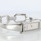 Vintage GUCCI 1500L Quartz Wrist Watch. Gucci Silver MOP Diamond Bangle Watch