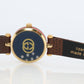 Vintage GUCCI Shelly Line Leather Watch Timepiece. 2000L Gucci Lane Blue and Red
