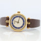 Vintage GUCCI Shelly Line Leather Watch Timepiece. 2000L Gucci Lane Blue and Red