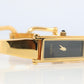 Vintage GUCCI 1500L Quartz Watch Timepiece. Gucci Gold Tone Bangle Wrist Watch