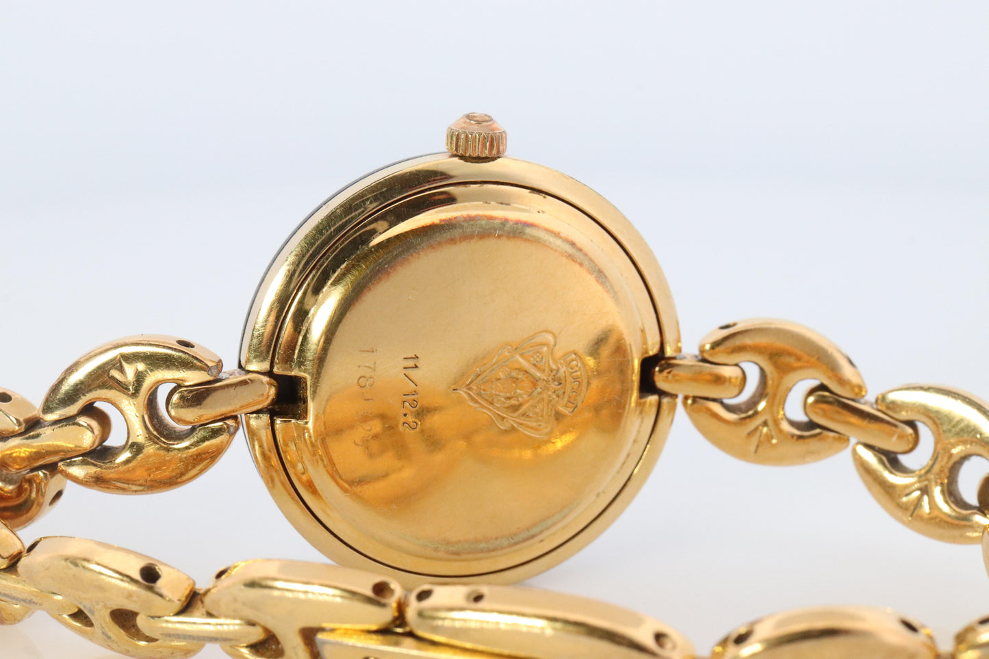 Vintage GUCCI Quartz 11/12.2  Watch Timepiece. Gucci Ladies Chain Link Watch