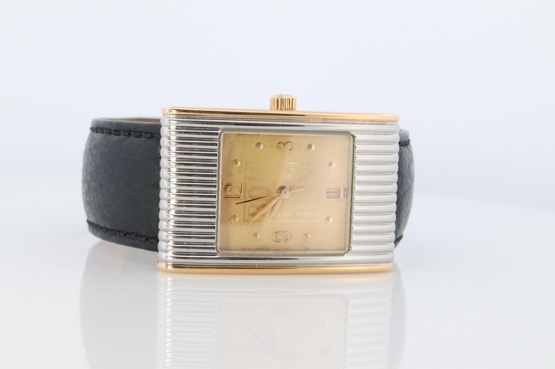 Boucheron Reflet Watch. Vintage Boucheron XL AH 38184 Stainless Steel