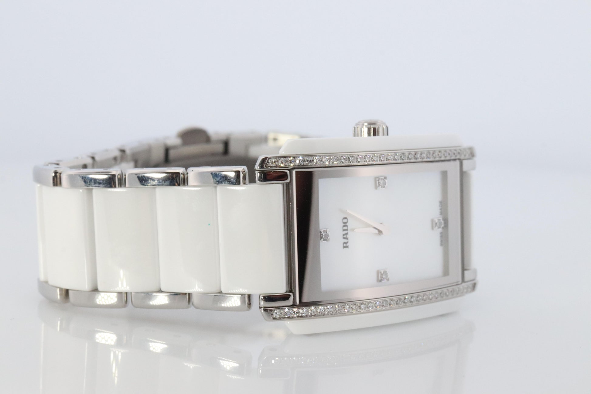 RADO Watch. Rado Ceramic Diamond Ladies. Rado Integral MOP Diamond Dial