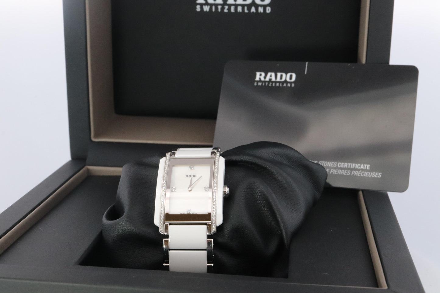 RADO Watch. Rado Ceramic Diamond Ladies. Rado Integral MOP Diamond Dial