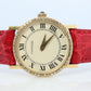 18k Cartier Diamond Watch. 18k YG Cartier x Baume Mercier Round Ladies Watch.