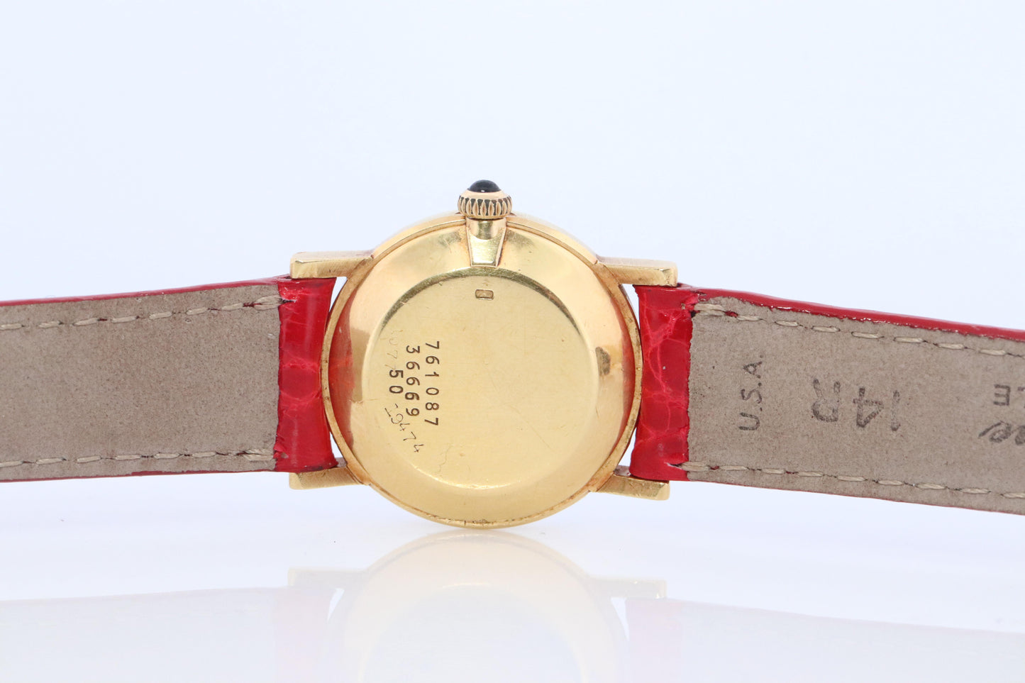18k Cartier Diamond Watch. 18k YG Cartier x Baume Mercier Round Ladies Watch.