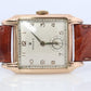 Vintage ROLEX Watch. 9k YG Rolex 4533 Square Tank Manual Wristwatch.