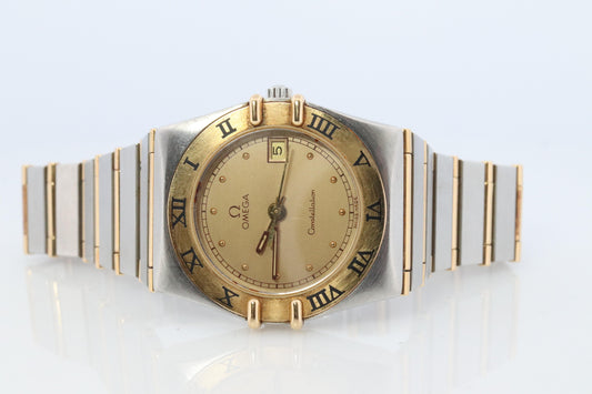 Omega Watch. Ladies Omega 796.1080 Constellation 18k YG and SS.