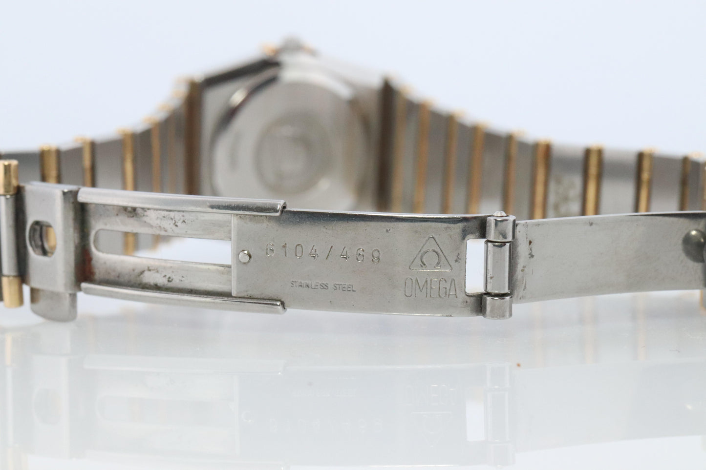 Omega Watch. Ladies Omega 796.1080 Constellation 18k YG and SS.