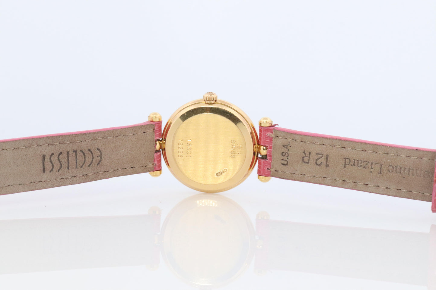 Van Cleef and Arpels 18601 watch. 18k Gold VCA Classique Ladies Watch.