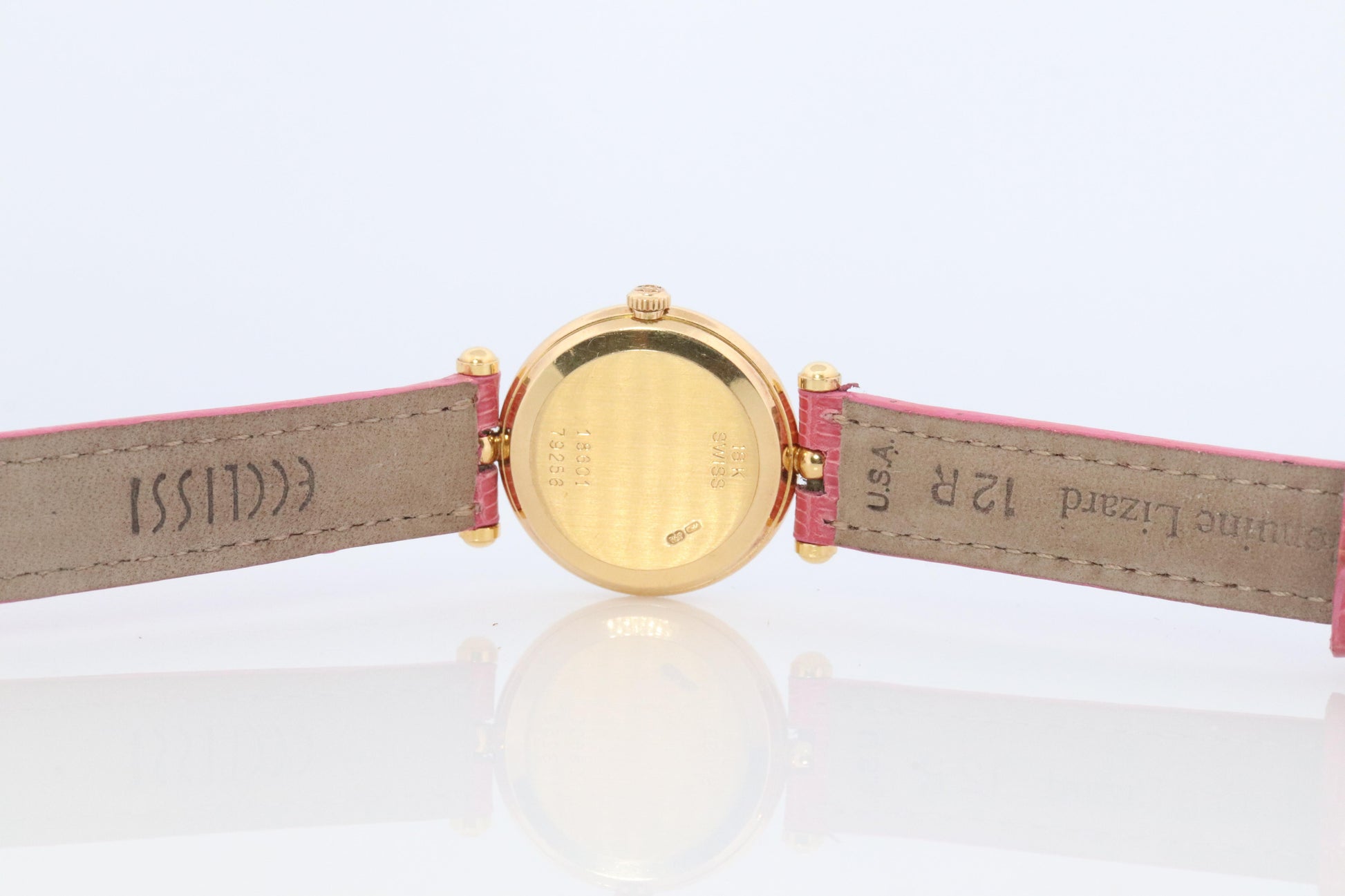 Van Cleef and Arpels 18601 watch. 18k Gold VCA Classique Ladies Watch.