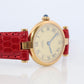 Genuine Cartier Watch. Must de Cartier Vendome Round Argent Vermeil White Face
