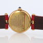 Genuine Cartier Watch. Must de Cartier Vendome Round Argent Vermeil White Face