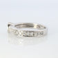 Ruby Diamond Solitaire ring. Platinum PT900 Genuine Ruby Diamond Eternity band.