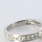Ruby Diamond Solitaire ring. Platinum PT900 Genuine Ruby Diamond Eternity band.