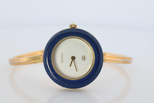 Vintage GUCCI Quartz 11/12  Watch. Gucci Ladies Bangle Interchange Bezel watch