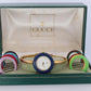 Vintage GUCCI Quartz 11/12  Watch. Gucci Ladies Bangle Interchange Bezel watch