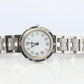 Genuine HERMES Stainless Steel 24mm Round Clipper Quartz Watch White.