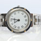 Genuine HERMES Stainless Steel 24mm Round Clipper Quartz Watch White.