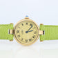 Genuine Cartier Watch. Must de Cartier Vendome Round Argent Vermeil White Face