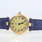 Genuine Cartier Watch. Must de Cartier Vendome Round Argent Vermeil White Face