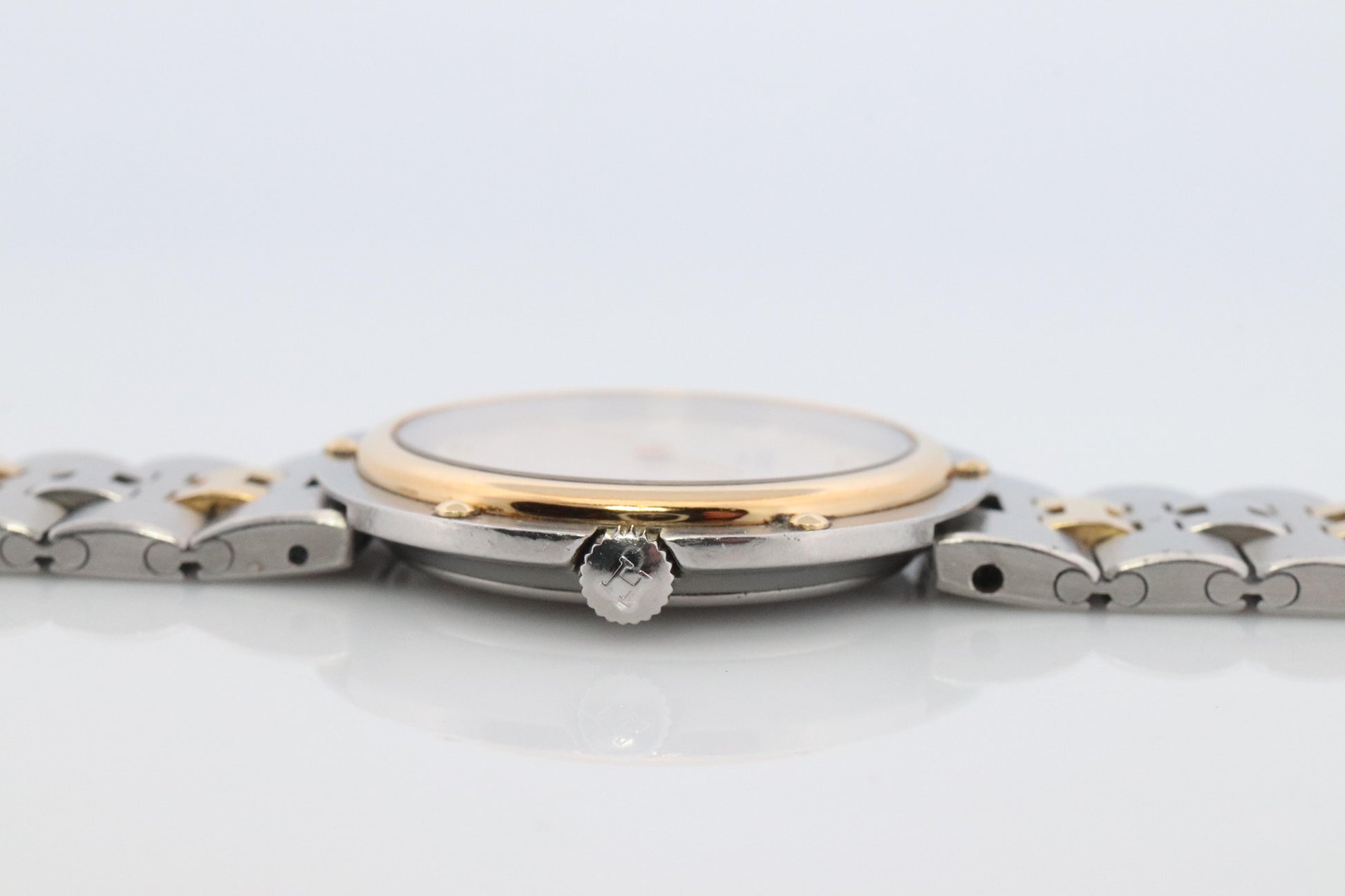 Genuine HERMES Olympia SS 30mm Round Quartz Wrist Watch
