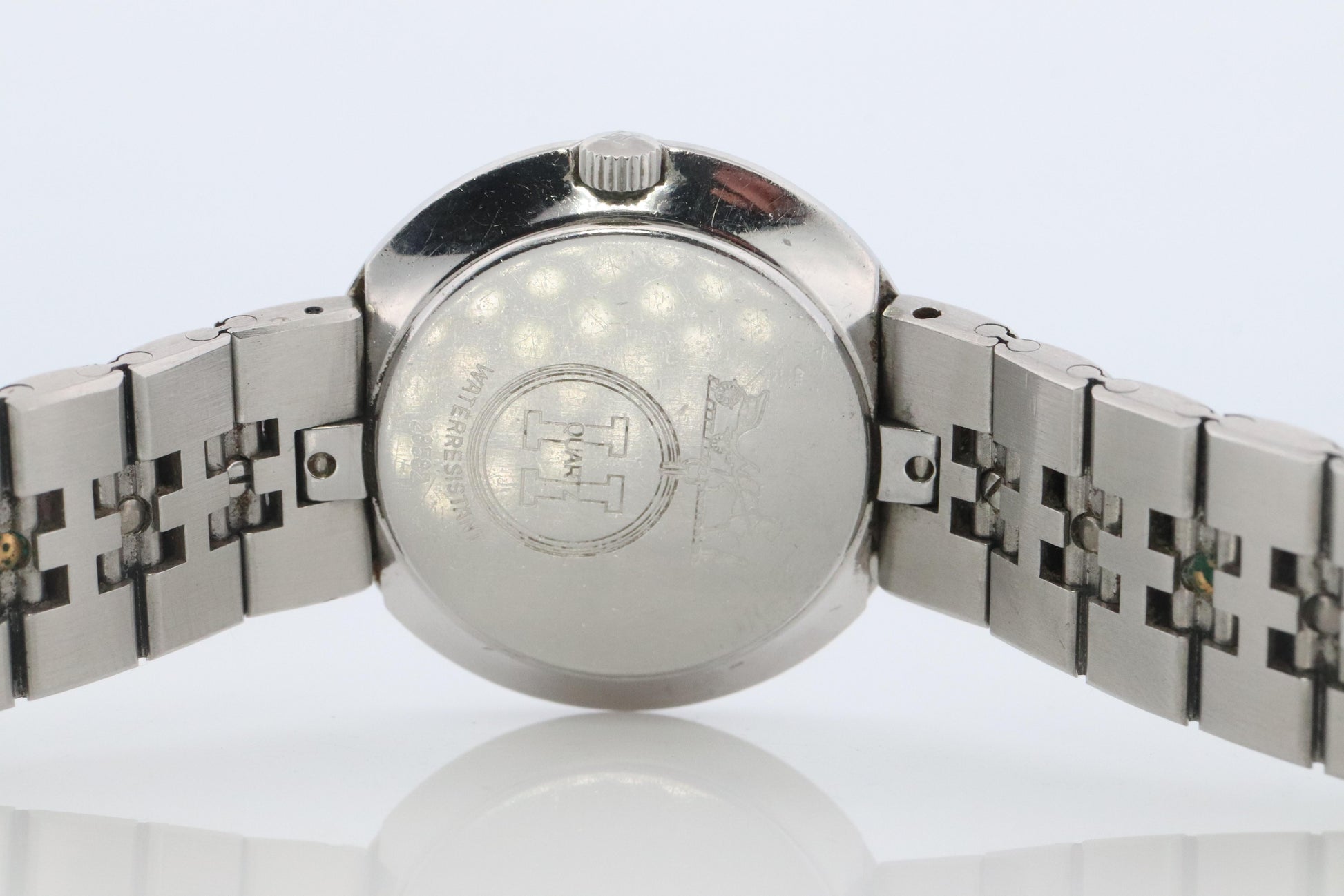 Genuine HERMES Olympia SS 30mm Round Quartz Wrist Watch