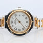 Genuine HERMES Stainless Steel 30mm Round Clipper Quartz Watch White.