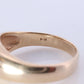 Antique 14k Triple Diamond 1ctw ring. Gypsy Diamond bezel set into Signet band.