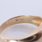 Antique 14k Triple Diamond 1ctw ring. Gypsy Diamond bezel set into Signet band.
