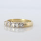 18K YG Princess Cut Diamond Anniversary Band. 18K Diamond Eternity Wedding Band