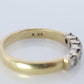 18K YG Princess Cut Diamond Anniversary Band. 18K Diamond Eternity Wedding Band