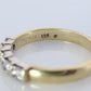 18K YG Princess Cut Diamond Anniversary Band. 18K Diamond Eternity Wedding Band