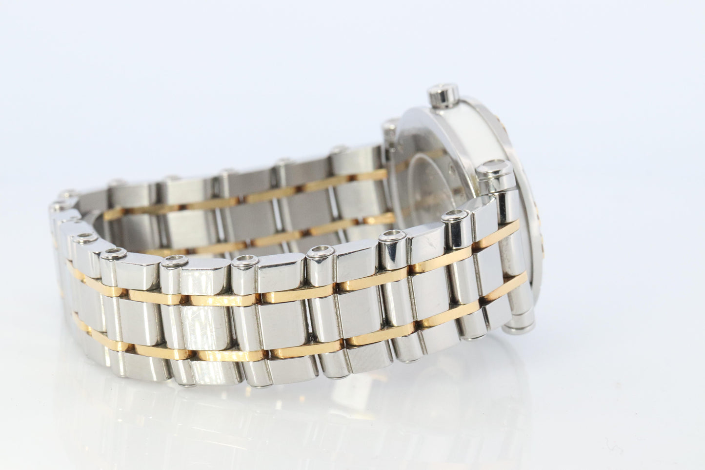 Tiffany and Co Watch. 18k SS and Ceramic Tiffany Atlas Automatic Ladies Watch.