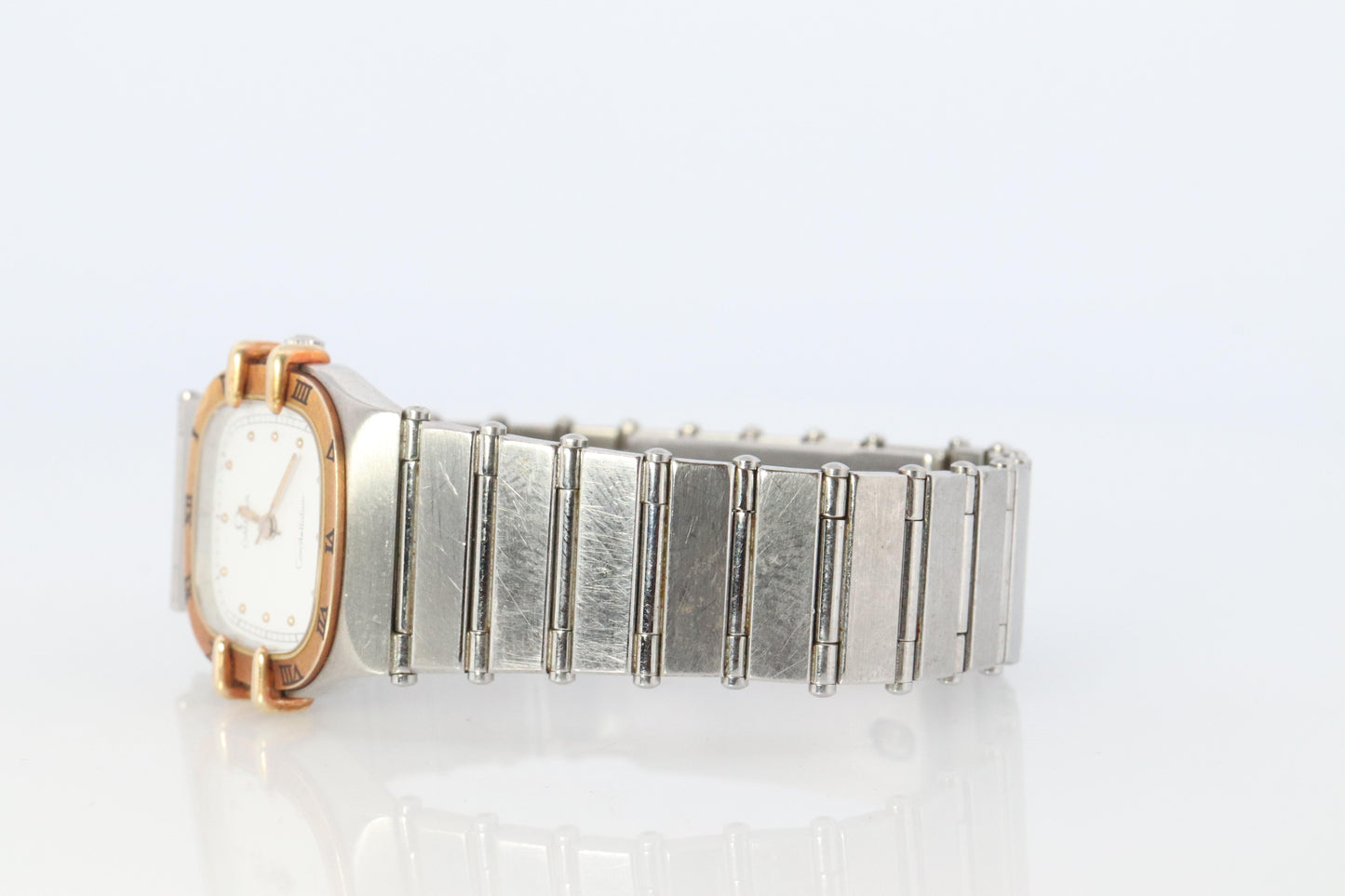 Omega Watch. Ladies Omega 1455 Constellation 18k YG and SS.