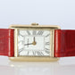 14k OMEGA x Tiffany & Co Tank Watch. 14k Yellow Manual Windup Omega