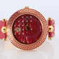 Genuine Versace Watch. VERSACE Vanitas XL Red Enamel Dial Rose Gold-tone.